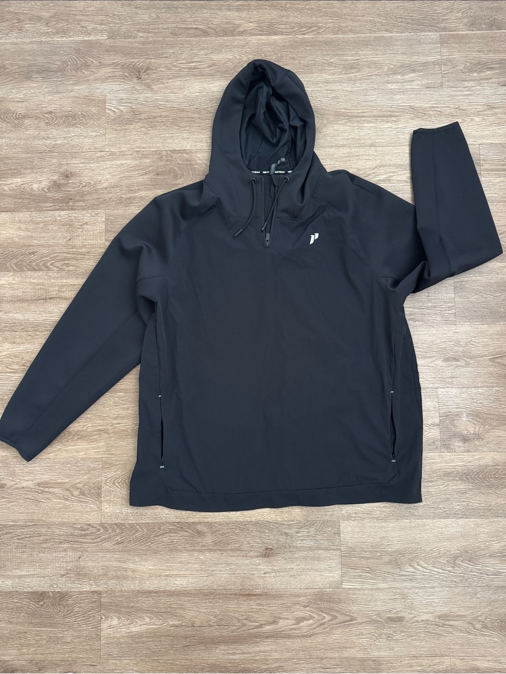 1st Phorm Men's Black Performance Hooded Quarter-Zip Jacket